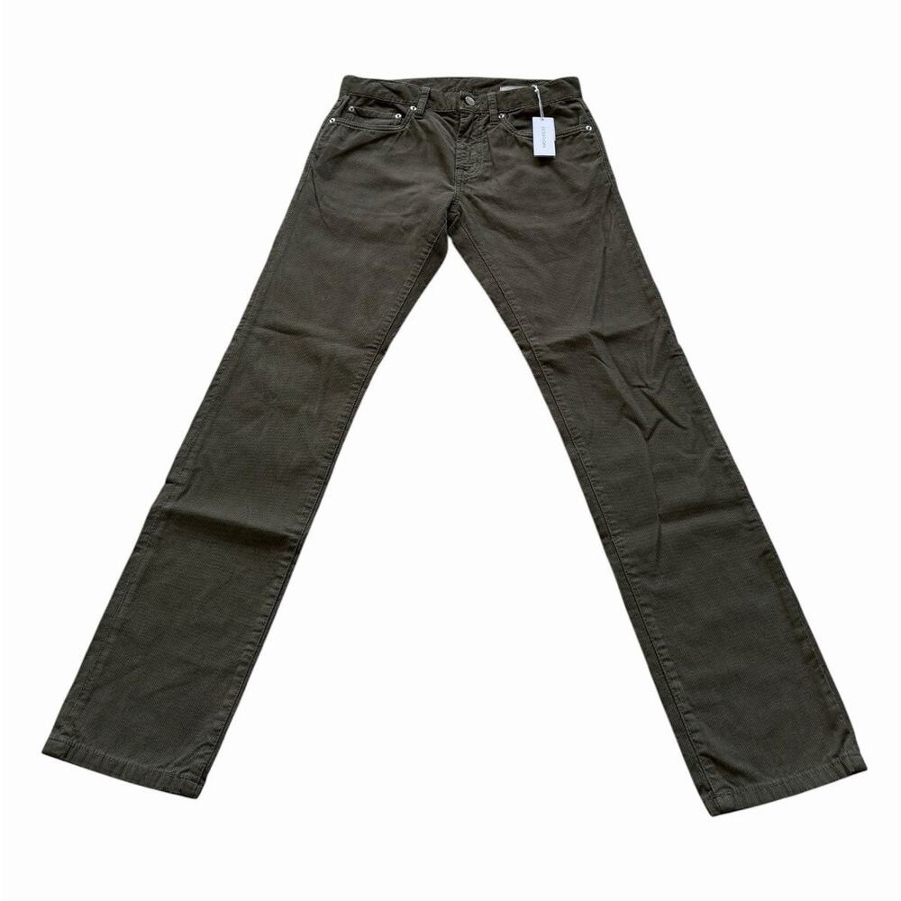 Outerknown Townes Cord Pants Men's Size 28 Organic Cotton Olive Green NWT